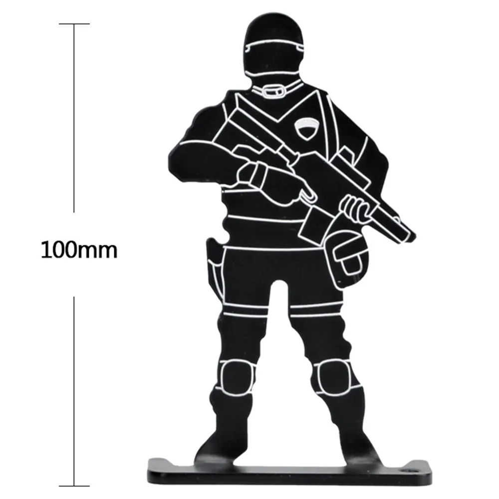 4 Uds. Objetivos de tiro de Metal Airsoft tiro entrenamiento práctica objetivo Paintball accesorios tiro con arco objetivo de caza - imagen 5