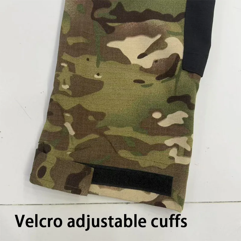 Camisas de combate táctico para hombre, camiseta transpirable de manga larga con capucha de camuflaje, camiseta de Paintball CS de secado rápido, camisetas resistentes al desgaste - imagen 5