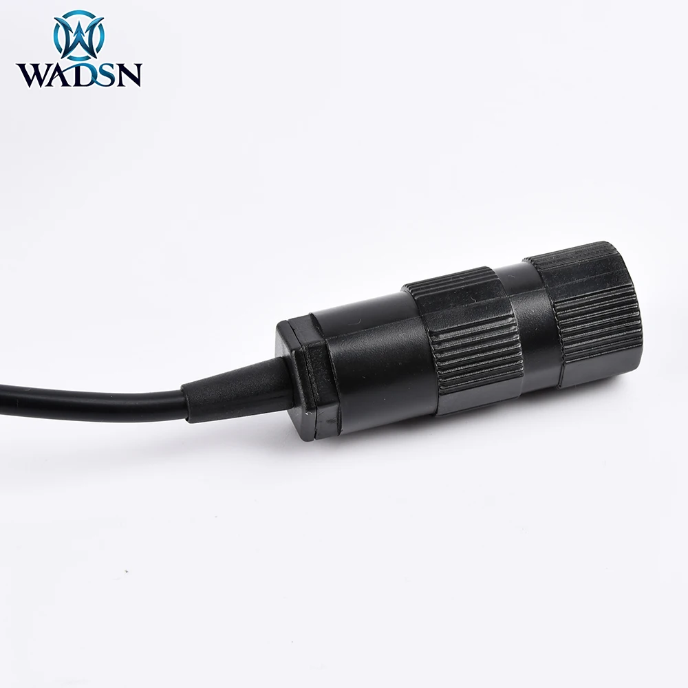 WADSN nuevo auricular táctico PTT agujero de enchufe para Kenwod auriculares militares Clip de Metal botón grande de empuje a hablar ptt WZ138 - imagen 4