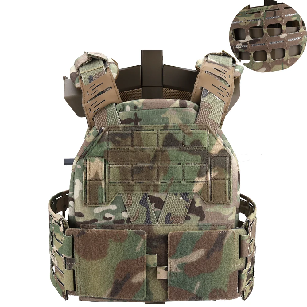 Portador de placa táctica KZ, chaleco de caza de perfil bajo, MOLLE, liberación rápida, Airsoft Israel K Zero Style con portador Cummerbund