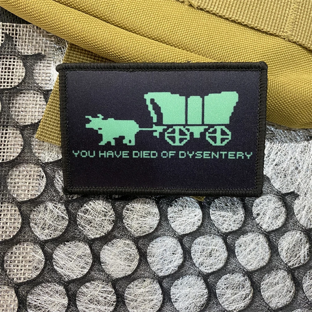 Stay on Target moral Badge Patch Rock Paper Deadpool Tactical Print Hook and Loop Oregon Trail brazalete mochila sombrero pegatina - imagen 4