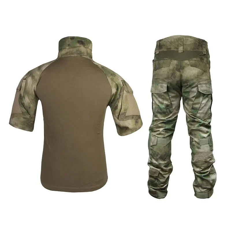 Emersongear-Conjunto de uniforme de combate, versión táctica de verano, camisas, pantalones, trajes de entrenamiento, Tops, pantalones Cargo, camisetas de caza - imagen 3