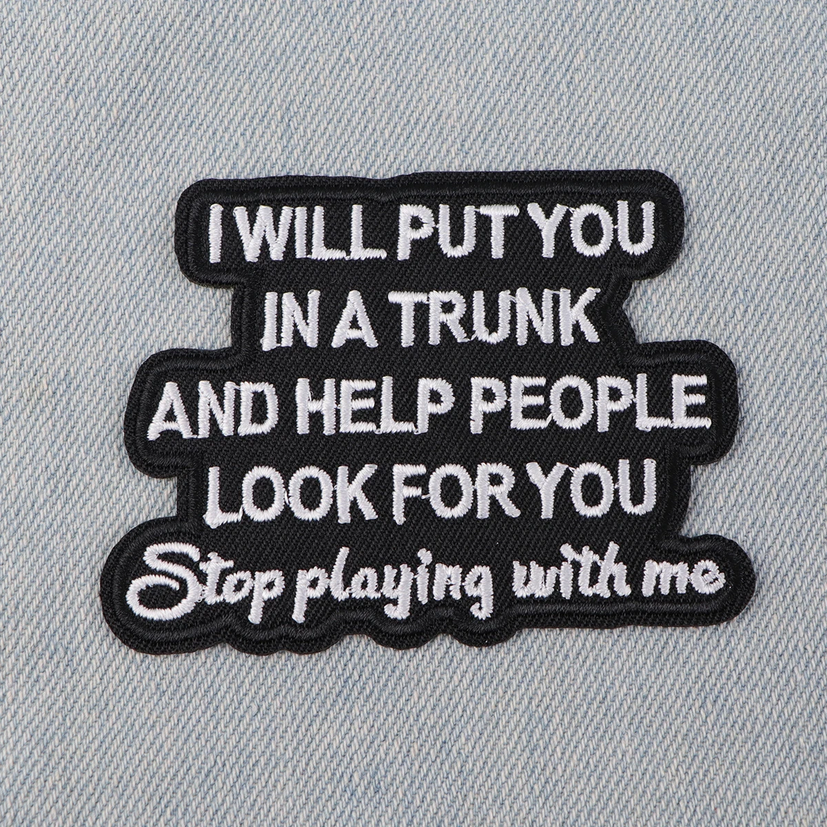 Parche bordado de Luna Crepúsculo, citas divertidas, parches termoadhesivos para ropa, insignias de costura DIY - imagen 2