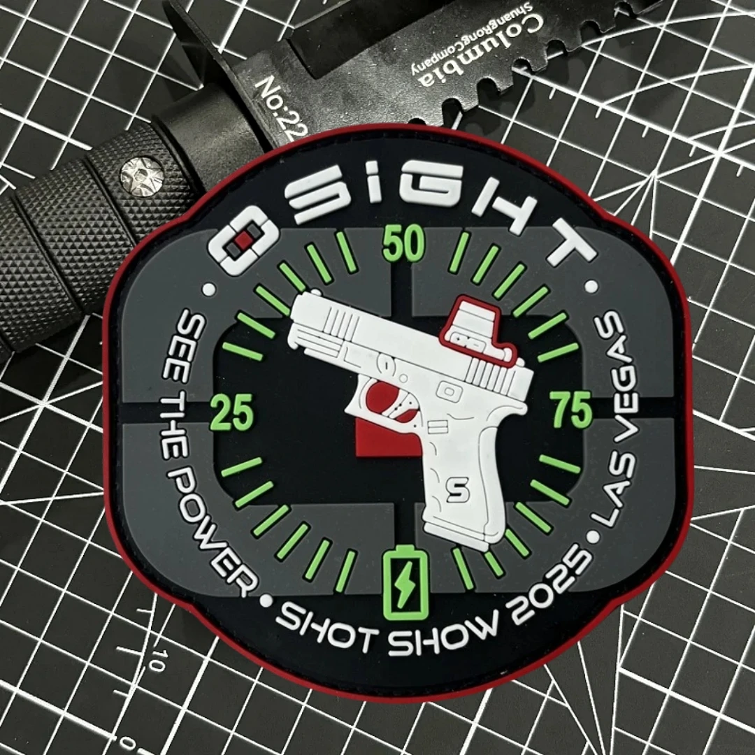 Shot Show Olight Osight PVC insignia de moral táctica parche emblema militar brazalete divertido gancho y bucle ropa mochila pegatinas - imagen 5