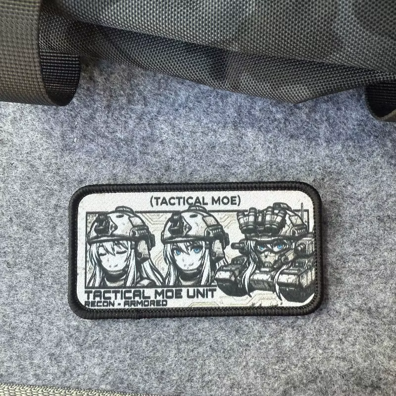 Parche Táctico Morale con Velcro Chica Soldado Anime para Chaqueta - imagen 2
