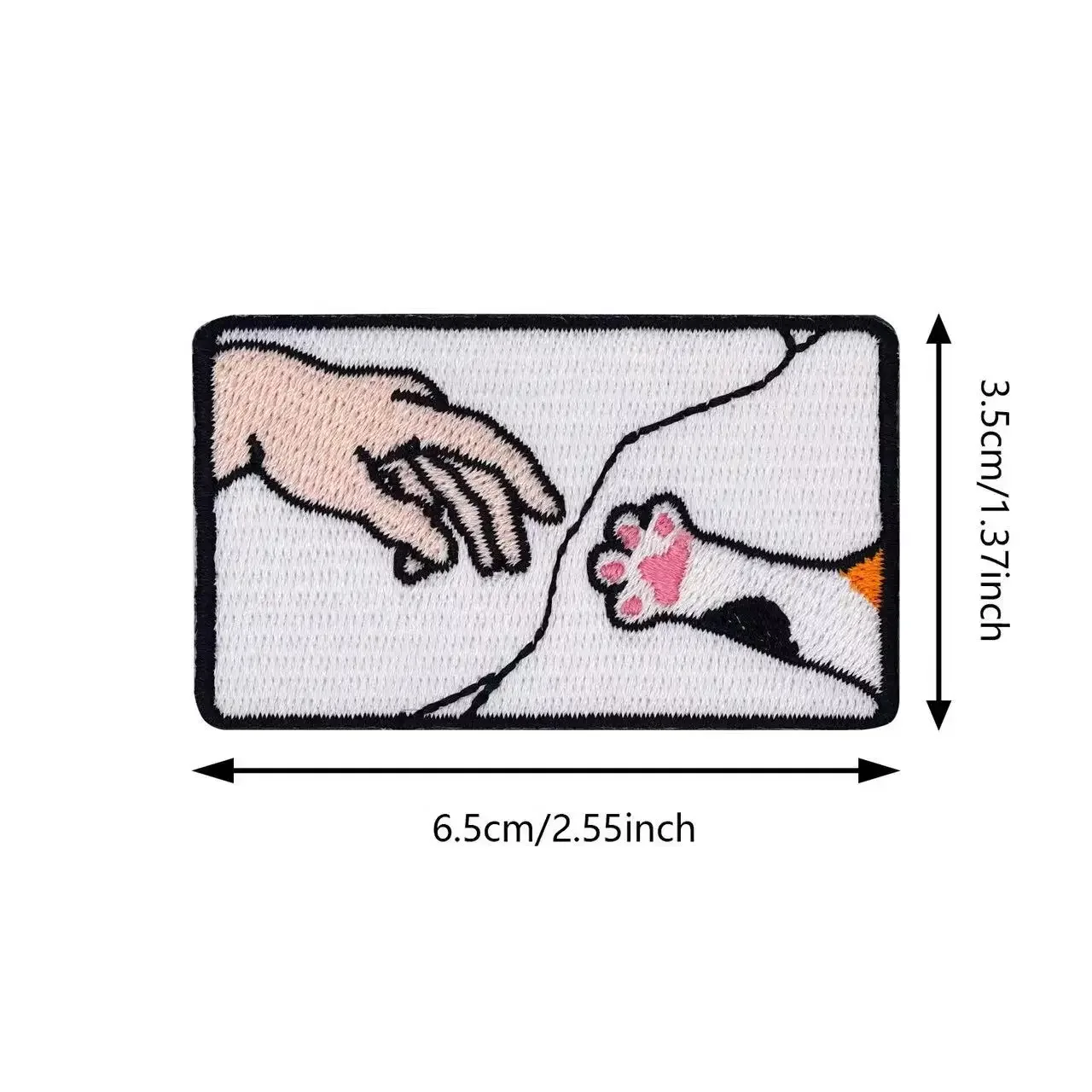 Parches de velcro con dibujos animados de la creación de Adam, insignia de moral de animales bordada, pegatina para mochila, apliques de ropa para niños - imagen 3