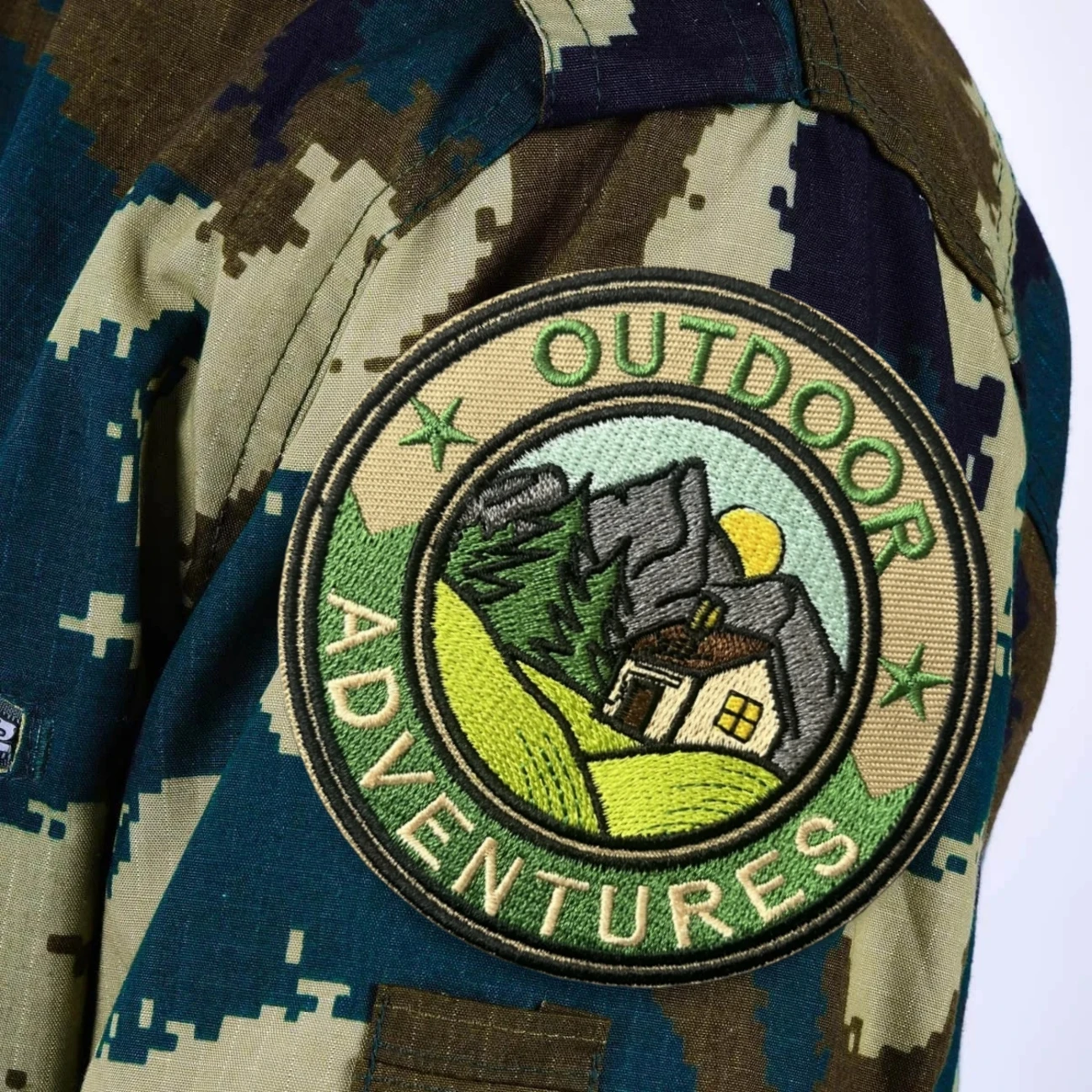 Parche táctico de moral para aventuras al aire libre, parches militares personalizados bordados con gancho para ropa, mochila, pegatina decorativa