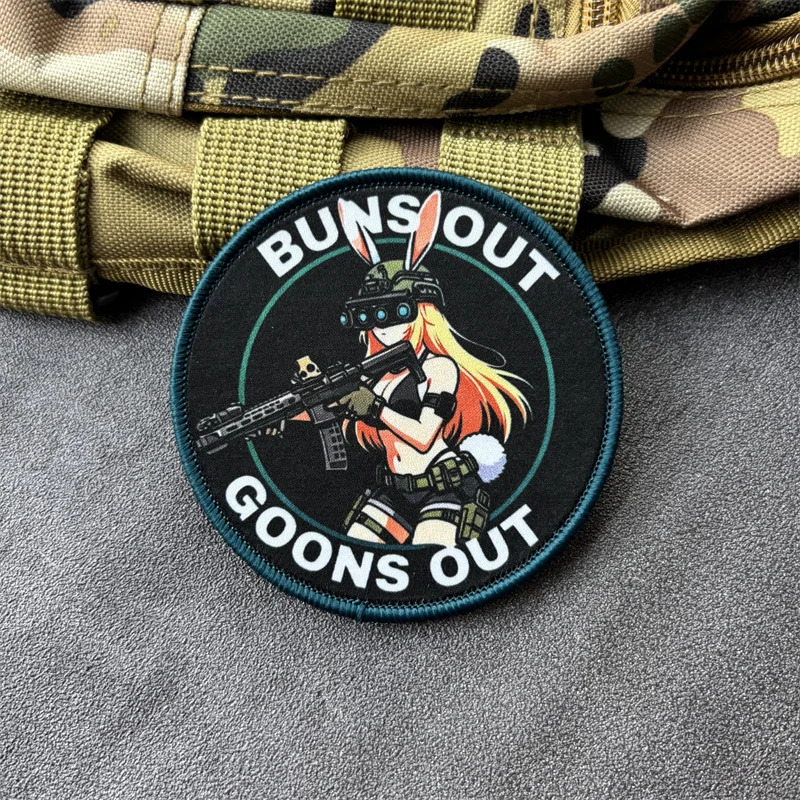 Parche táctico moral militar Buns Goons con gancho y bucle mujer - imagen 3