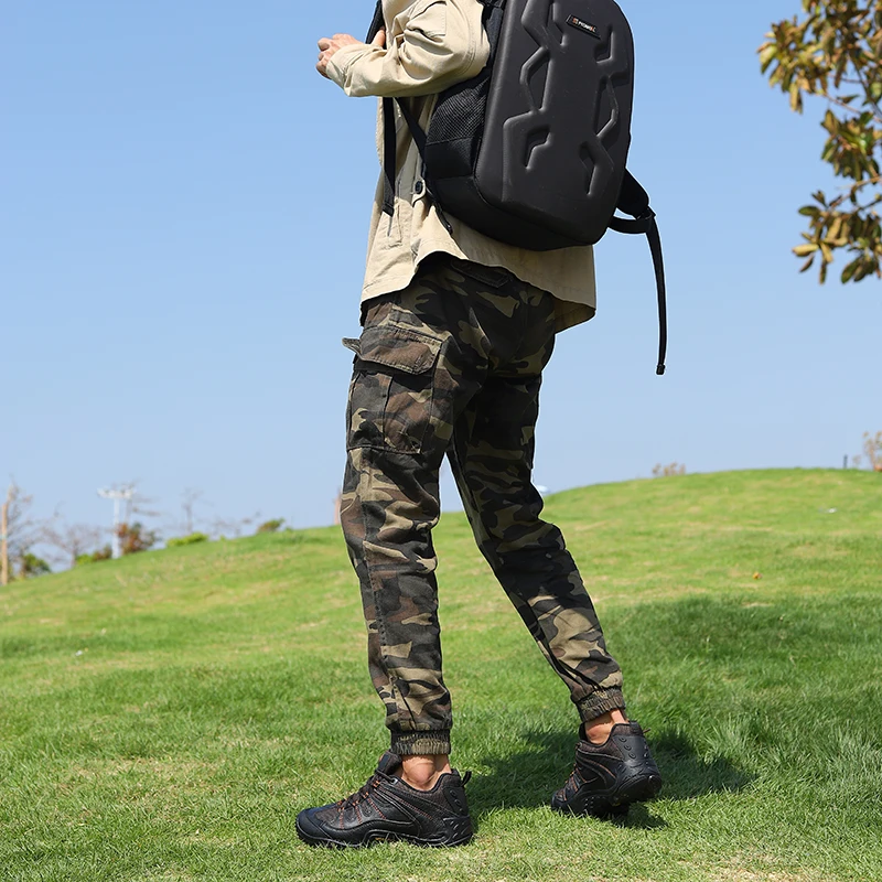 Zapatos de senderismo de piel de vaca para hombre, zapatillas tobilleras impermeables para exteriores, botas de caza, zapatos de trekking, zapatos para caminar y escalar - imagen 5