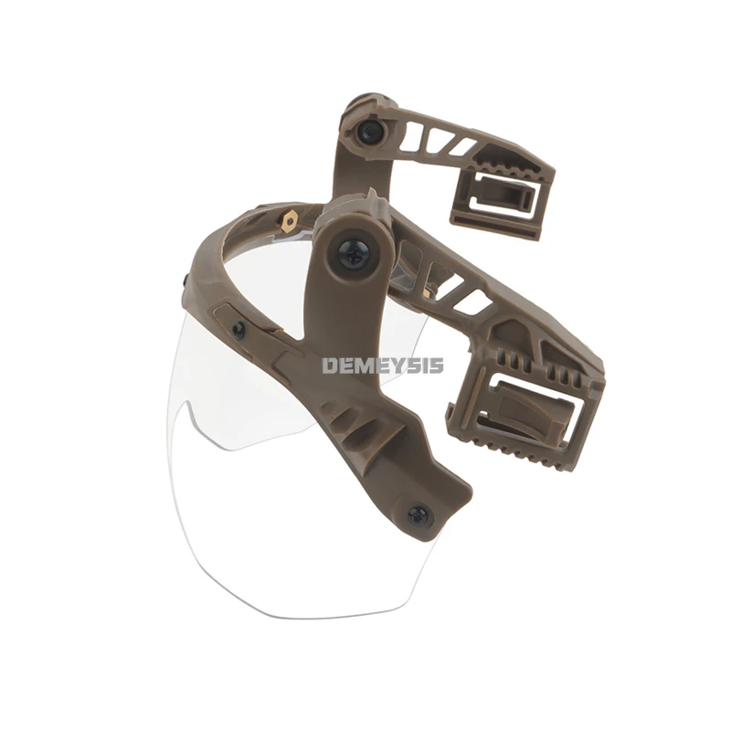 Casco táctico Wendy, gafas plegables para caza al aire libre, tiro, casco Airsoft, montaje en riel, gafas de protección, accesorios para casco - imagen 3