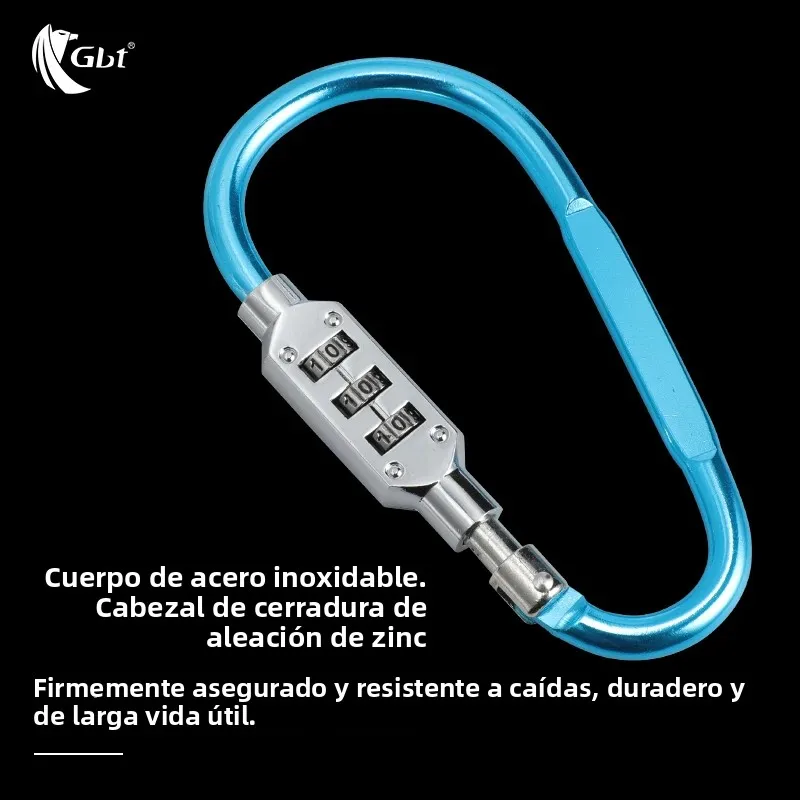 Cerradura de combinación antirrobo para equipaje con hebilla segura - imagen 3