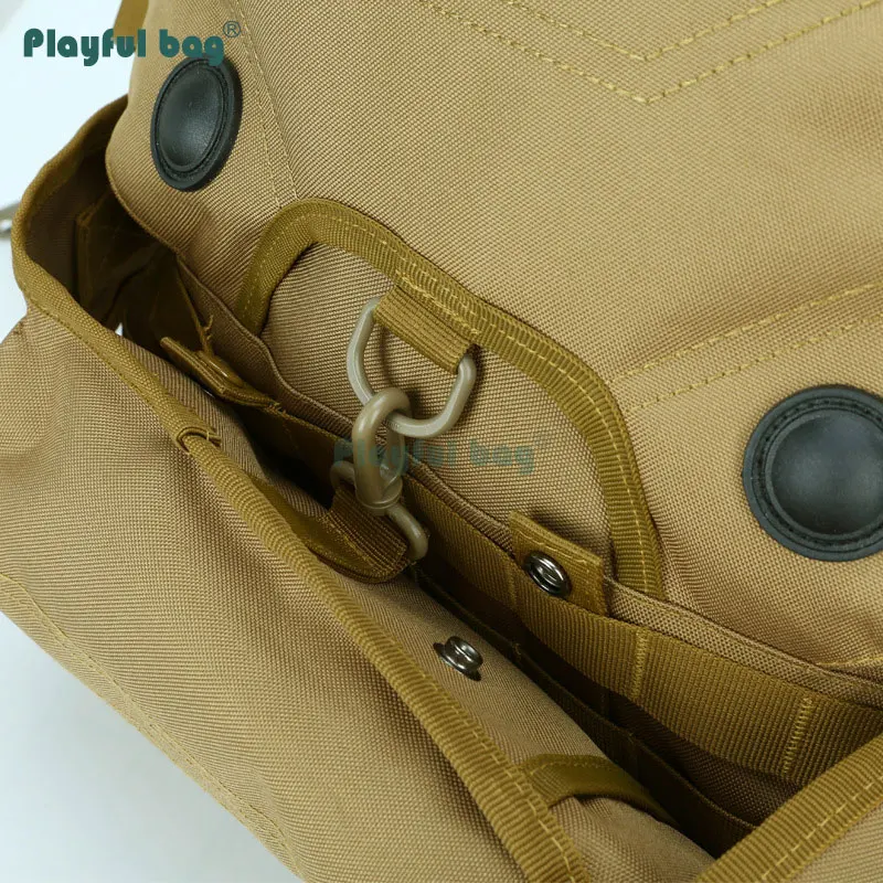 Mochila táctica MOLLE CAMO de nailon resistente con funda portátil - imagen 4