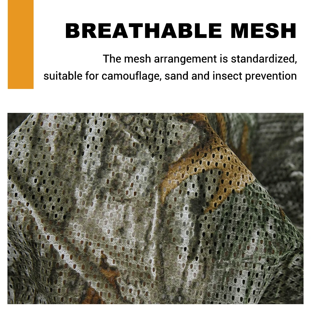 Bufanda táctica de malla de camuflaje para el cuello, red de camuflaje transpirable, velo para la cara de francotirador, bufandas para juego de guerra, deportes, caza, tiro, Camping - imagen 5