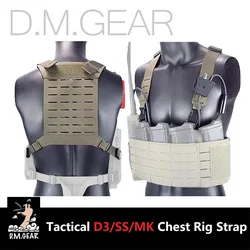 DMGear D3 SS MK chaleco táctico MOLLE con pechera láser