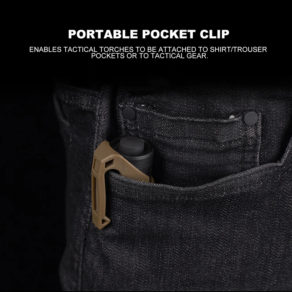 Adaptador de Clip de transporte para linterna táctica, multifunción, militar, caza, Paintball, Airsoft, accesorios - imagen 5