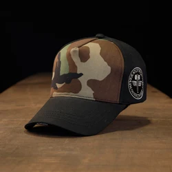 Gorra de béisbol táctica para hombre, camuflaje, sol, pesca, senderismo, sombrero, gorras de Paintball, parche Airsoft Multicam, sombreros negros