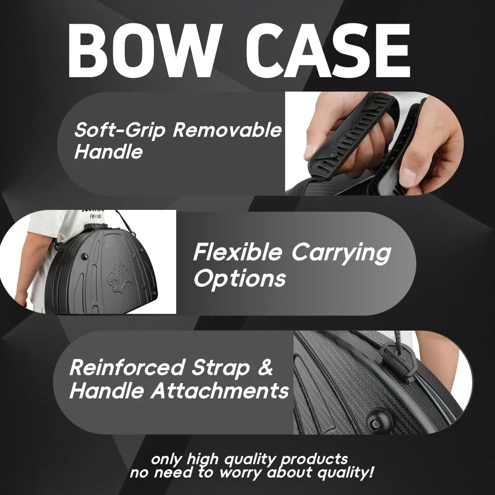 Estuche para arco compuesto, bolso de plástico ABS, estuche de caza para tiro al aire libre, objetivo, arco recurvo, arco compuesto, tiro con arco - imagen 3