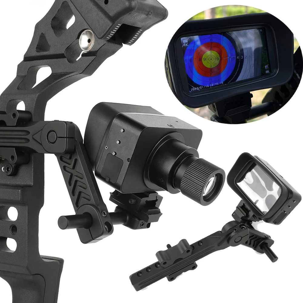 Dispositivo de visión nocturna 4K HD telescopio 5X óptico 5X Zoom Digital arco compuesto caza puntería negro completo mira de poca luz