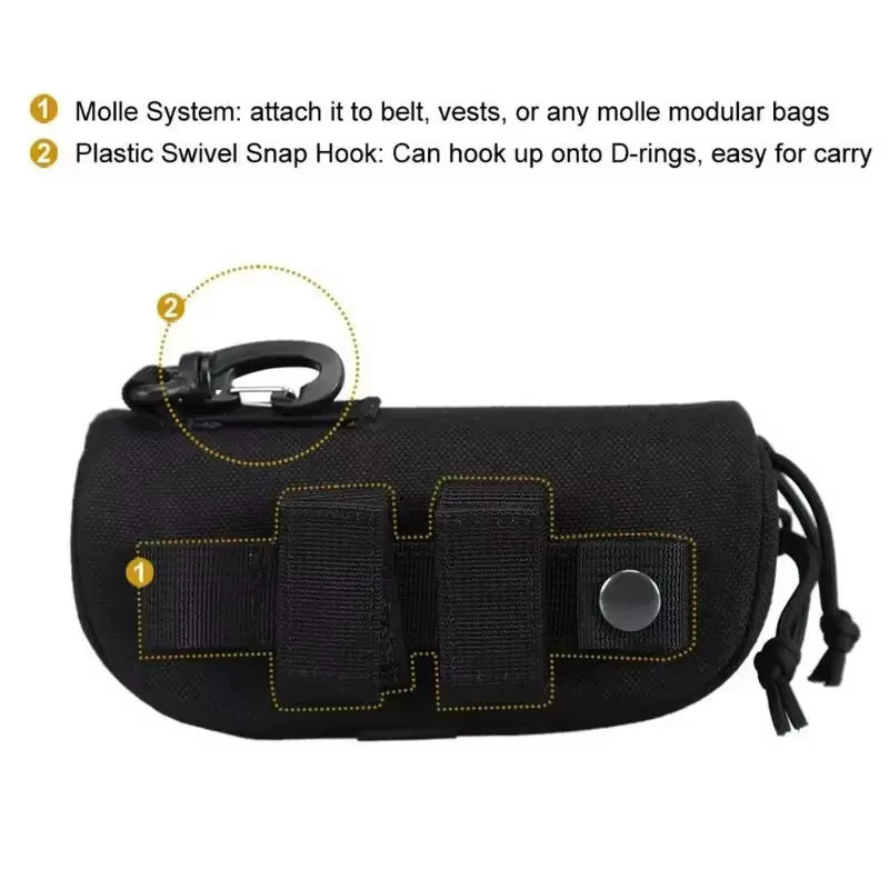 Riñonera táctica MOLLE rígida EDC para gafas de sol - imagen 5