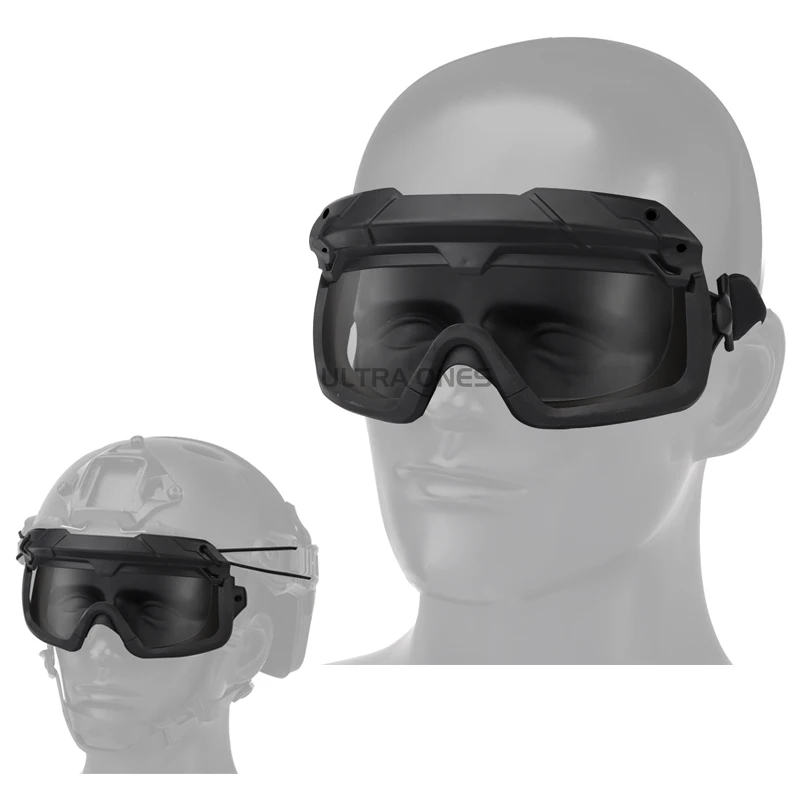 Gafas tácticas para casco rápido CS Airsoft a prueba de viento - imagen 4
