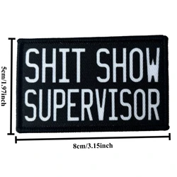 Parche táctico humorístico Supervisor Shit Show para mochila