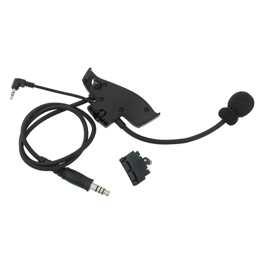 Auriculares tácticos para deportes de tiro, Kit de micrófono adaptador + U94 PTT para Howard Leight Impact, orejeras electrónicas para deportes de tiro - imagen 3