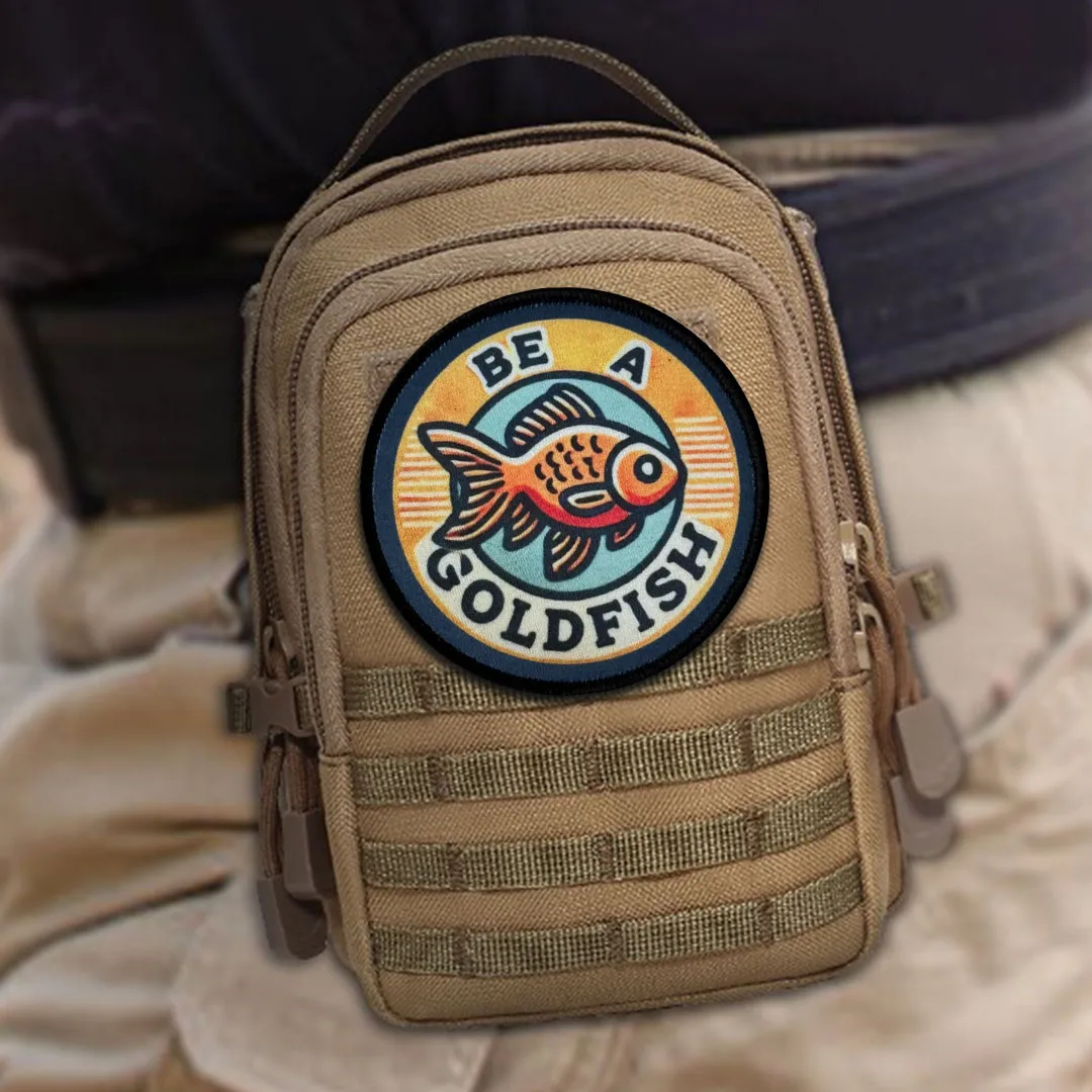 Parche Be A Glodfish, parches de gancho y bucle, insignia de moral táctica, brazalete del ejército militar, pegatinas para mochila - imagen 5