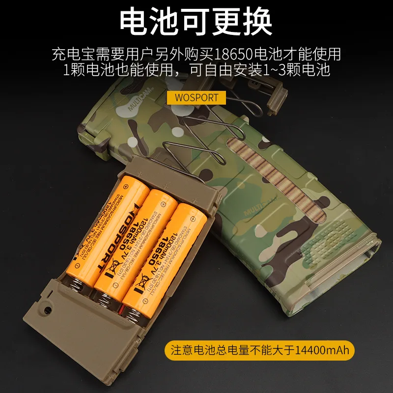 Pmac Modelo 1:1 Aspecto de simulación estilo revista, carcasa de banco de energía sin batería Camuflaje Mc - imagen 5