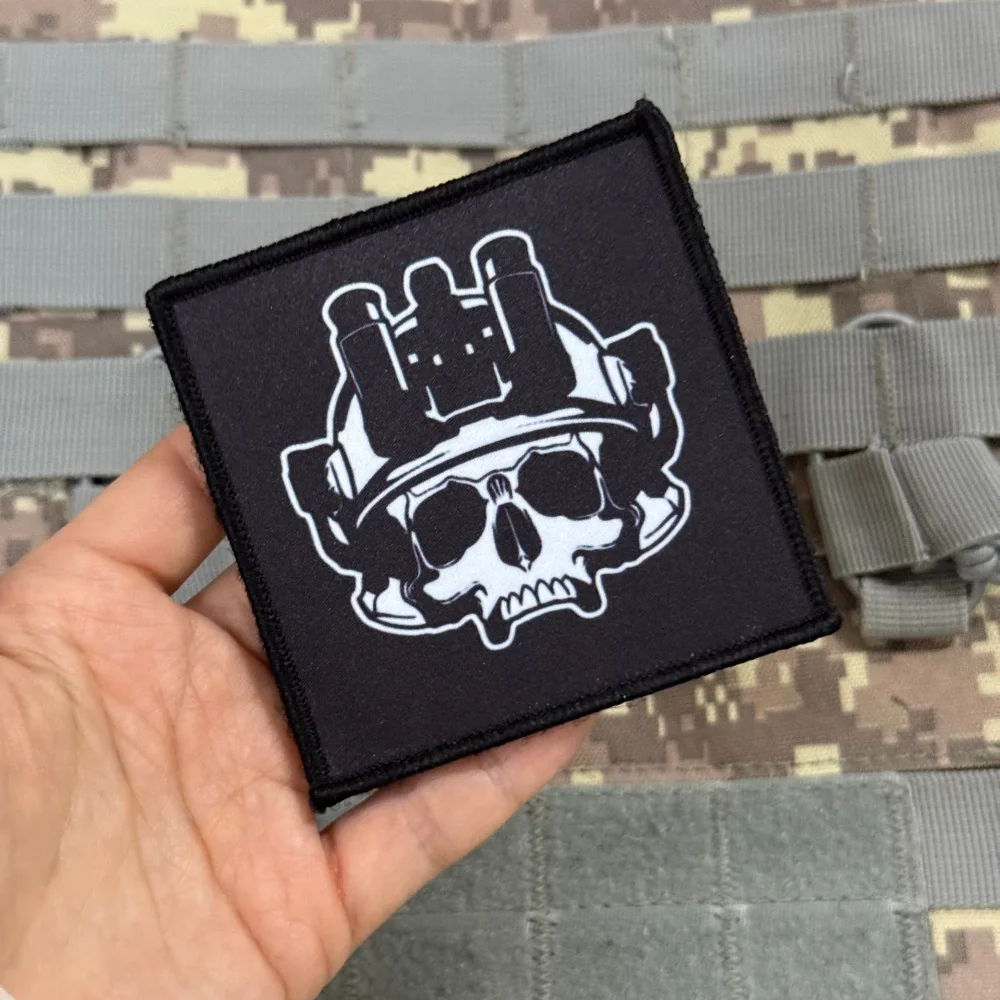 Parche táctico calavera NVG GPNVG-18 visión nocturna con velcro - imagen 3