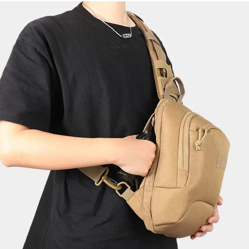 YAKEDA Bolsa de pecho táctica impermeable de alta capacidad Bolsa de pecho de pistola oculta multifuncional para exteriores - imagen 2