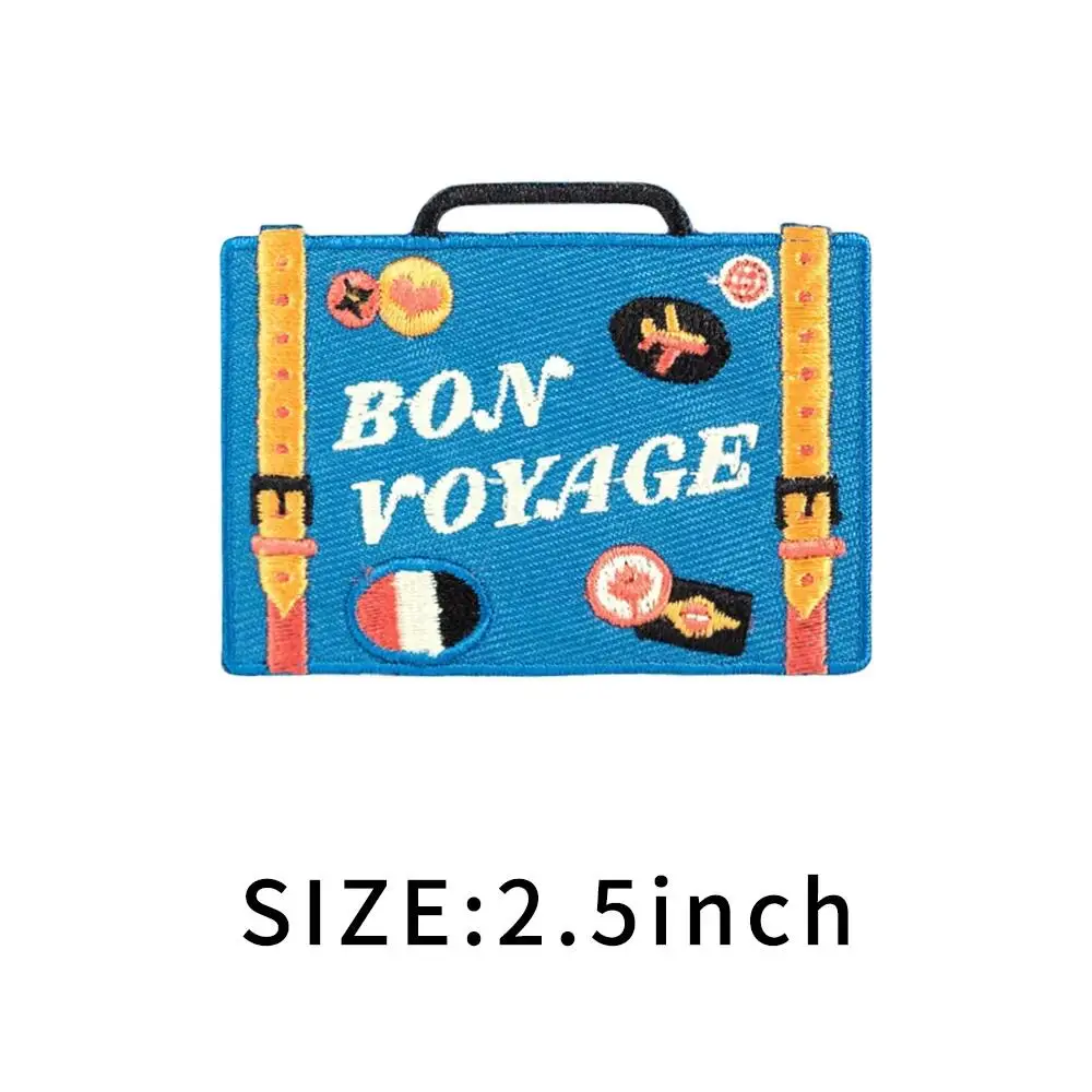 Parches bordados BON VOEAGE, accesorios de ropa, planchado para ropa, parches bordados de 2,5 pulgadas de ancho, bonito y divertido DIY - imagen 2