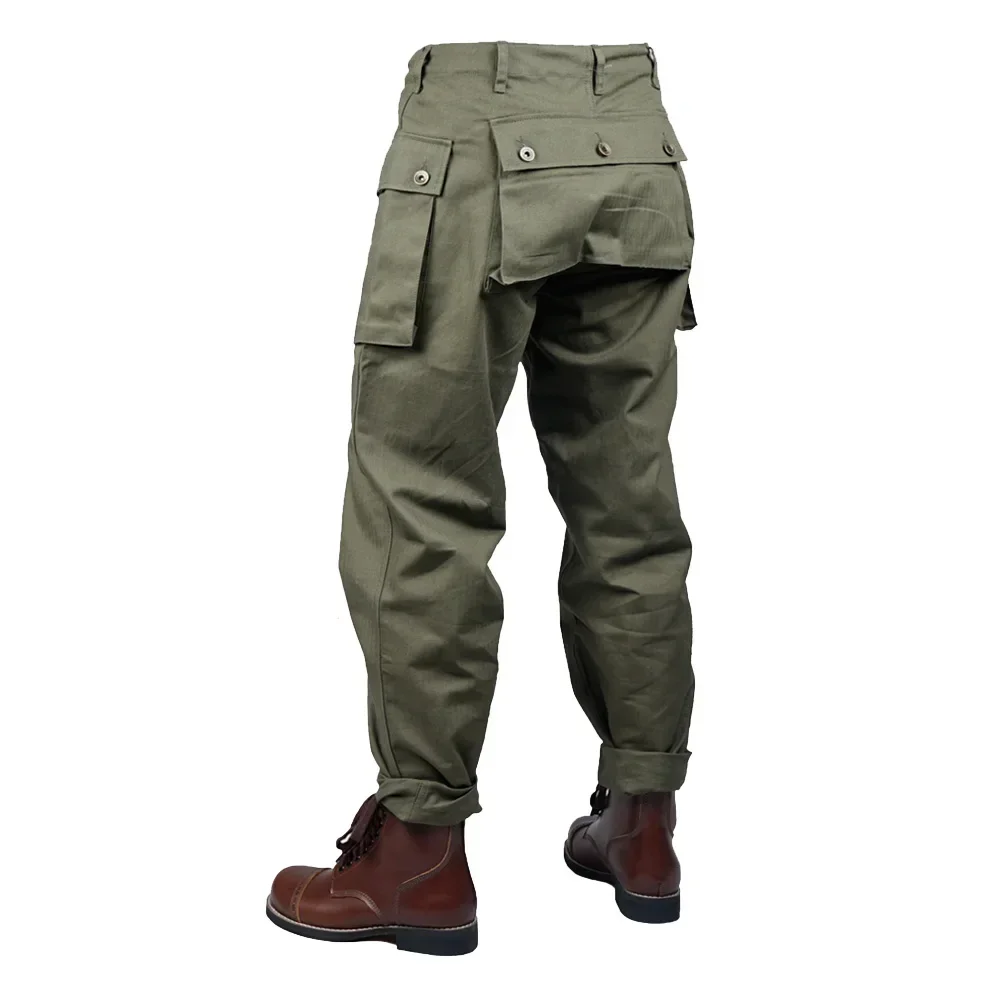 Pantalones de uniforme de soldado estadounidense de la Segunda Guerra Mundial P44, pantalones de entrenamiento informales sueltos Vintage, pantalones tácticos, pantalones P44 de la Segunda Guerra Mundial - imagen 2
