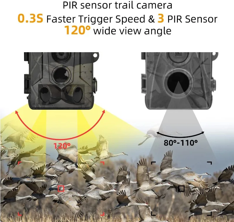 SunTekCam 16MP 1080P cámara de rastreo de caza con visión nocturna IP56 impermeable 0,5 s tiempo de disparo foto trampa cámara cámaras salvajes - imagen 2