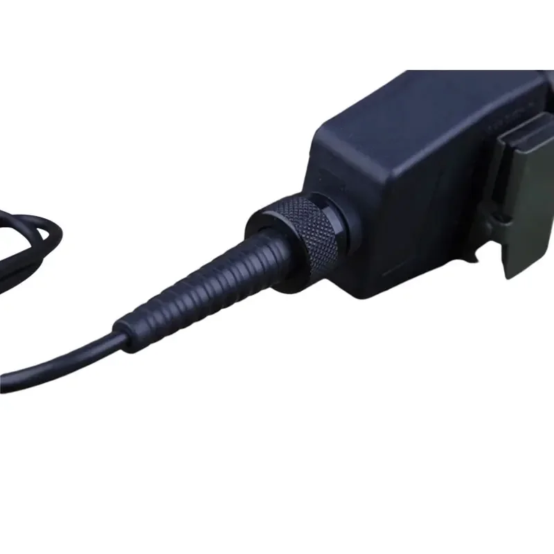 Cable de interruptor de intercomunicación, interfaz de enchufe de carga de Radio de doble Pin, Walkie Talkie para caza PTT, deportes de senderismo al aire libre - imagen 4