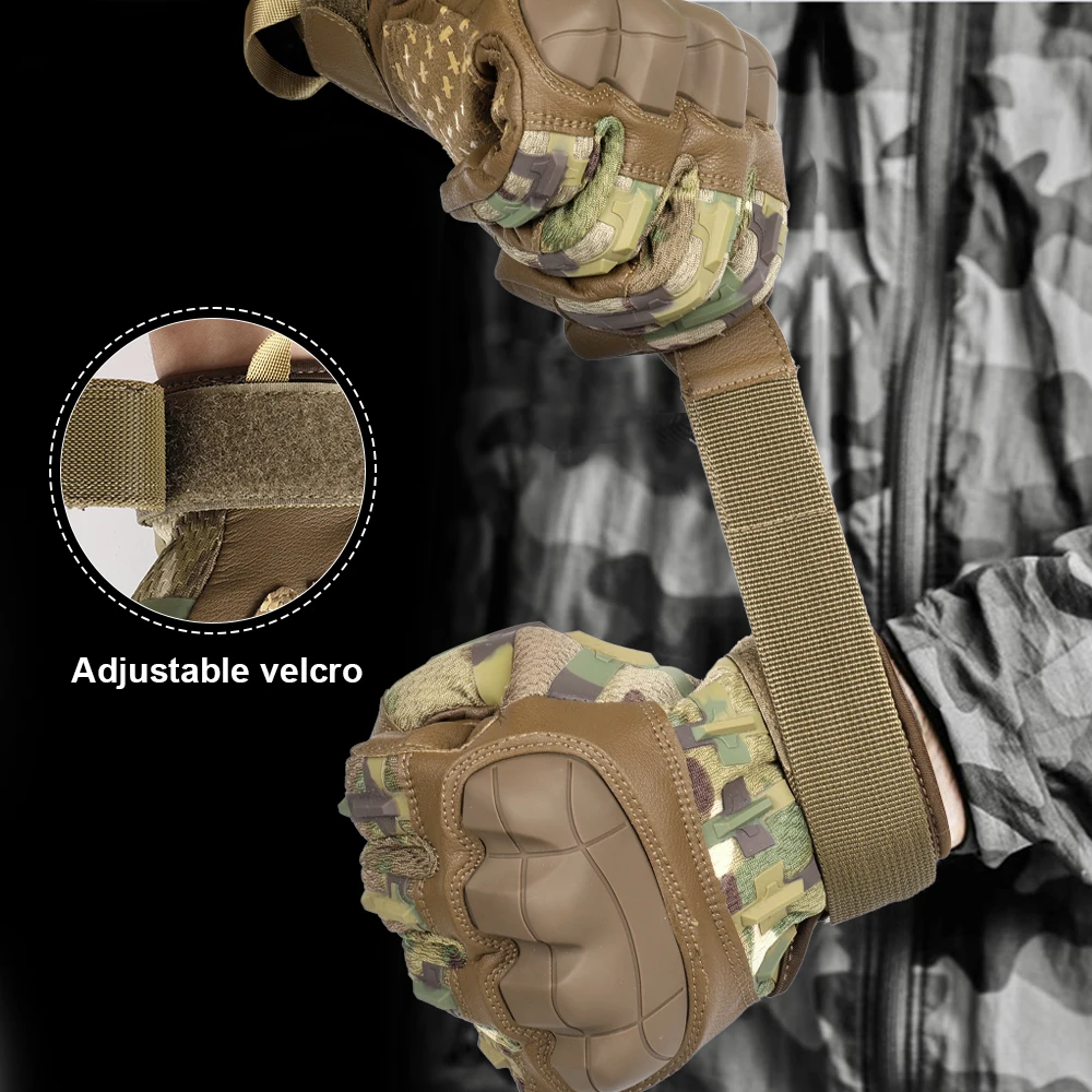 Guantes tácticos piel – Protección Airsoft y senderismo - imagen 5