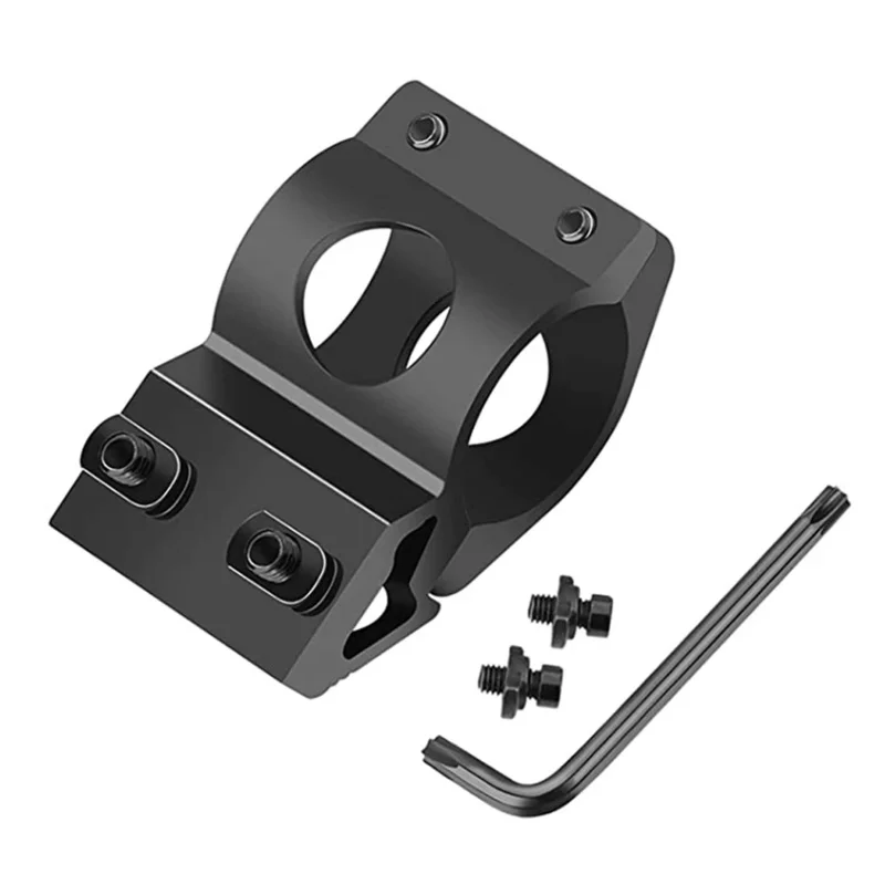 Soporte para linterna M-lok, luz láser, montaje de anillo de 45 grados, accesorio para linterna táctica de caza para sistemas de riel M-lok - imagen 2