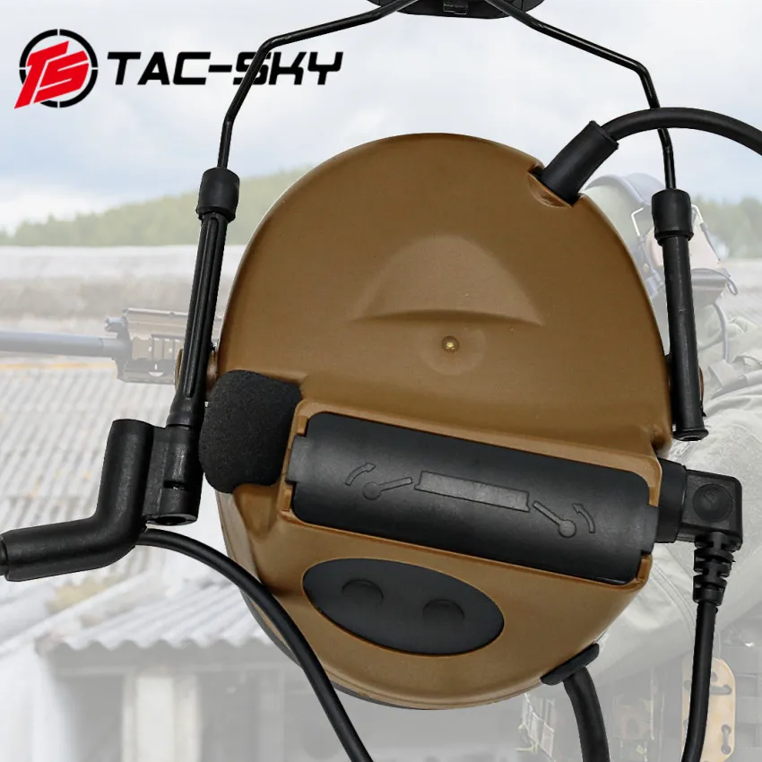 TS TAC-SKY auriculares tácticos COMTA II casco Wendy Rail adaptador soporte auriculares Compatible con casco TEAM WENDY Rail 2,0 - imagen 5