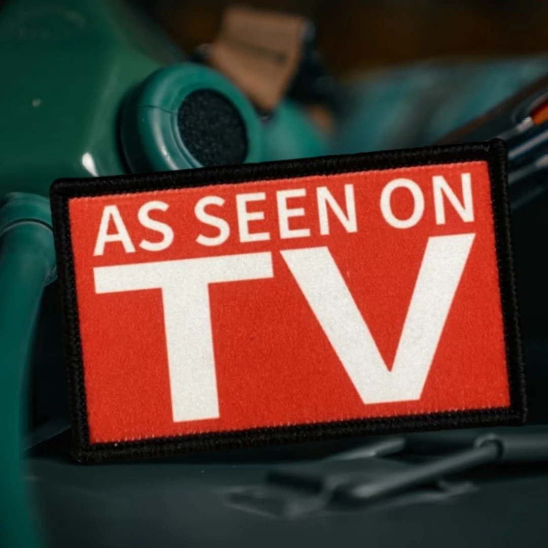 AS SEEN ON TV-Parche militar táctico divertido, insignia de moral impresa, brazalete con gancho y bucle, mochila para exteriores, pegatina para sombrero