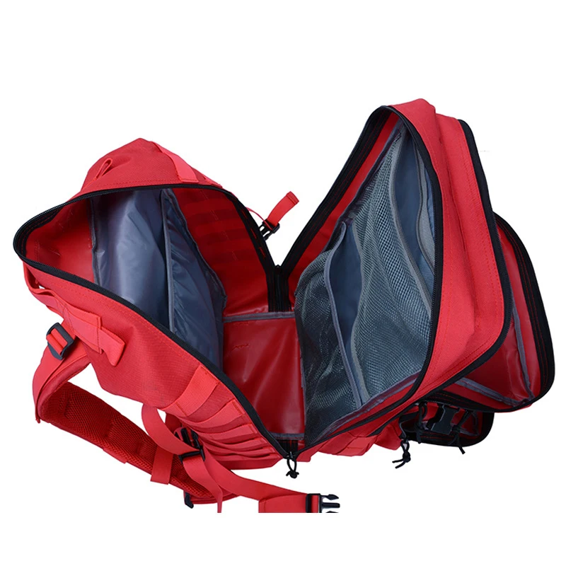 Mochila táctica de 45l, bolsa de viaje al aire libre, mochila MOLLE de Fitness, mochila escolar para gimnasio EDC, mochila de senderismo, soporte para botella de bruja - imagen 5