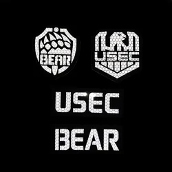 Insignia de Escape From Tarkov, insignia periférica de juego USEC BEAR, parche reflectante táctico, pegatina para mochila, parches de hierro para ropa