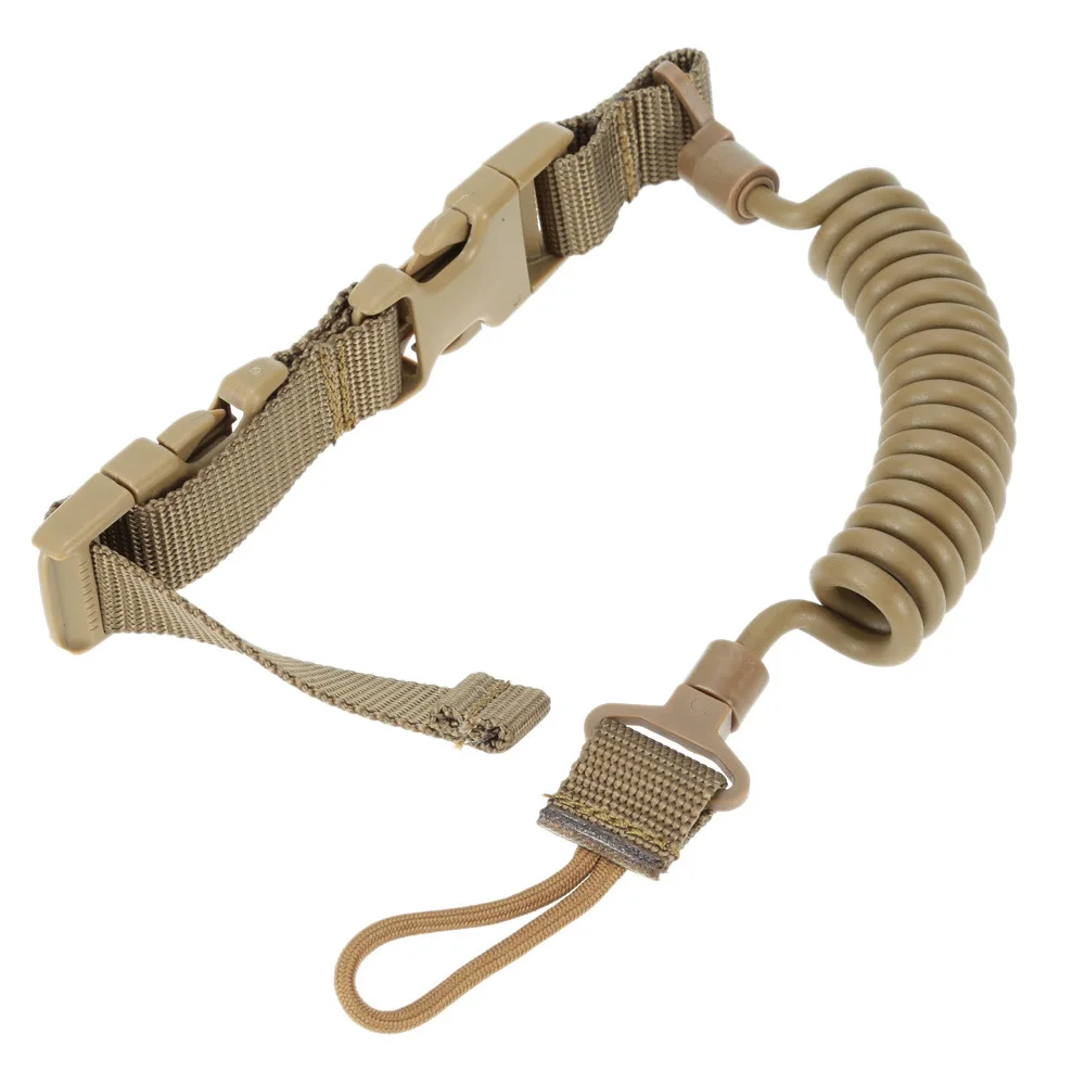 AQzxdc-cordón táctico para pistola, pistolas elásticas, eslinga de cuerda segura, sistema Molle, eslinga para pistola, accesorios de caza - imagen 5