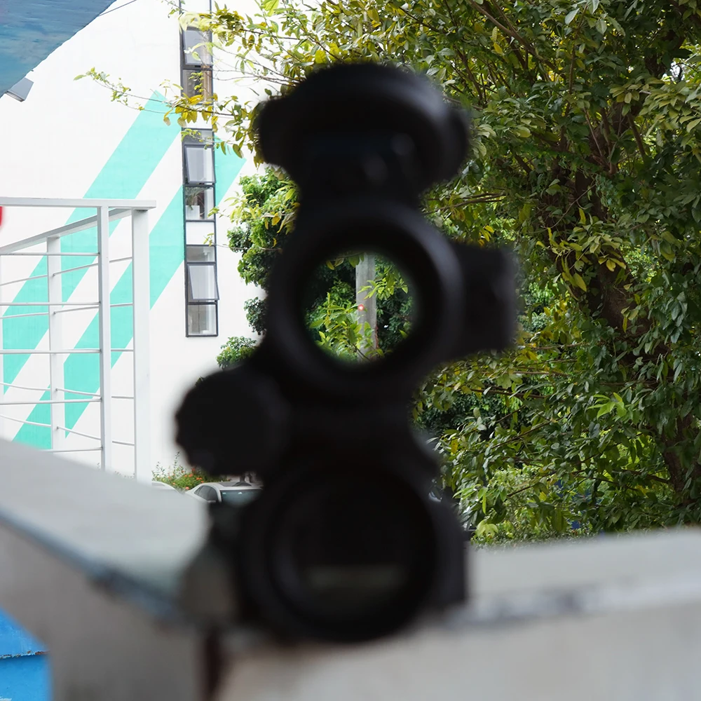 Mira táctica AiM Red Dot 5B 2MOA con marcado Original LRP 1,50 "/1,93"/2,26 "montaje QD para caza Airsoft AR15 - imagen 4