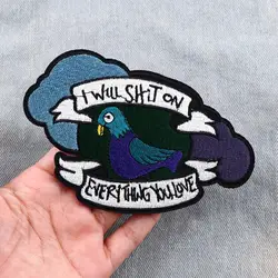 Parche bordado termoadhesivo de palomas – Para coser o planchar en ropa