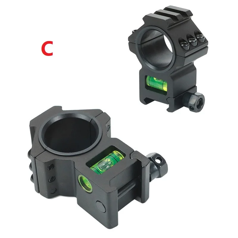 Juguete táctico MK18, montaje de anillo de 30mm de diámetro para adaptador Comp M2/M3 Picatinny, Base de alcance táctico, nivel con riel Picatinny de 20mm - imagen 5