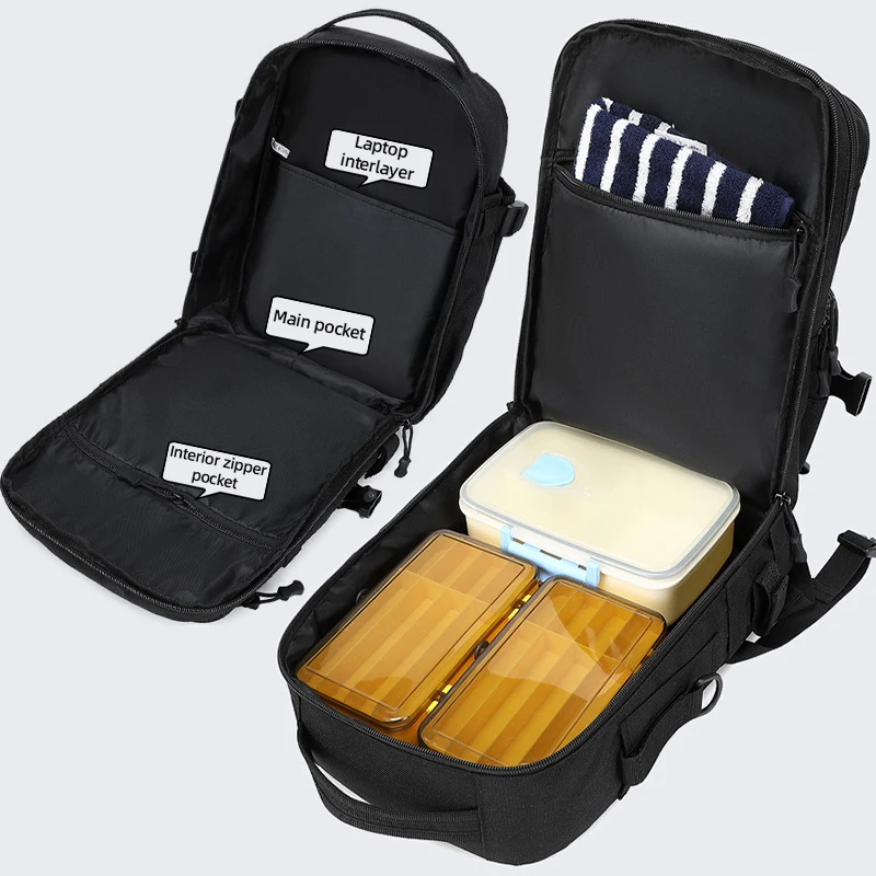 Großer taktischer Rucksack für Herren, Wandern, Camping, Sporttasche, Outdoor, Reisen, Angelgerät, Rucksack, Molle-Trainingstasche mit Klettverschluss - imagen 5