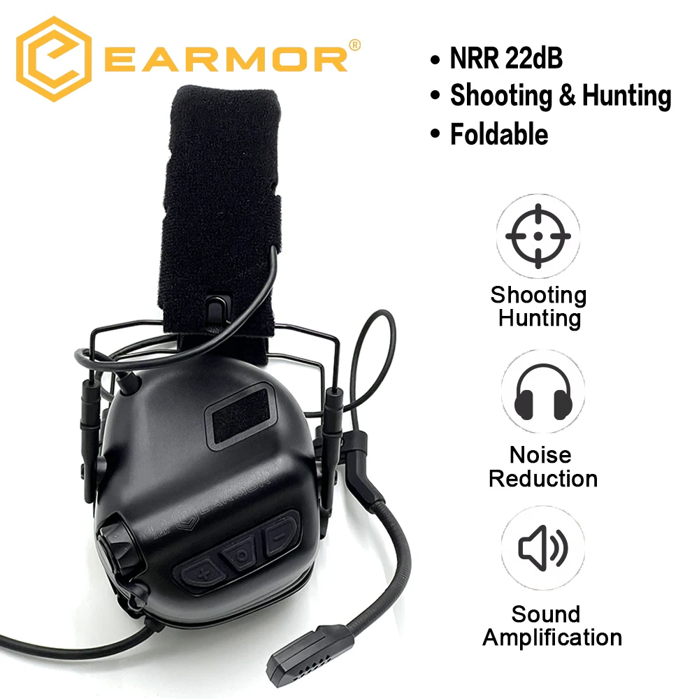 Auriculares tácticos M32 SE versión 2025, orejeras para caza y tiro aptas para caza con cancelación de ruido - imagen 4