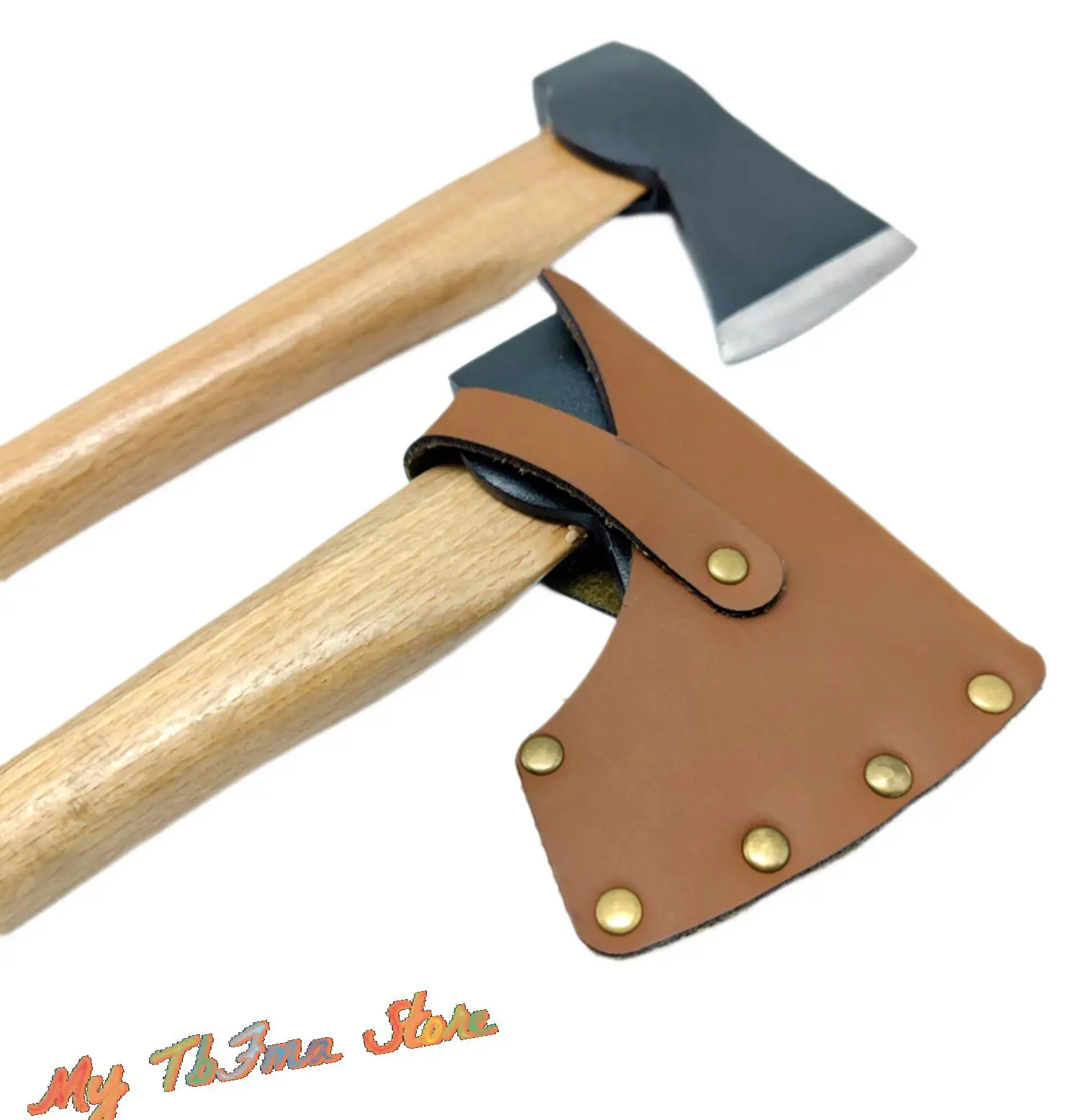 Equipo portátil para acampar al aire libre, funda de hacha ajustable hecha a mano, funda de hacha de cuero, funda de hacha para hacha Nyman, hacha Bushcraft - imagen 5