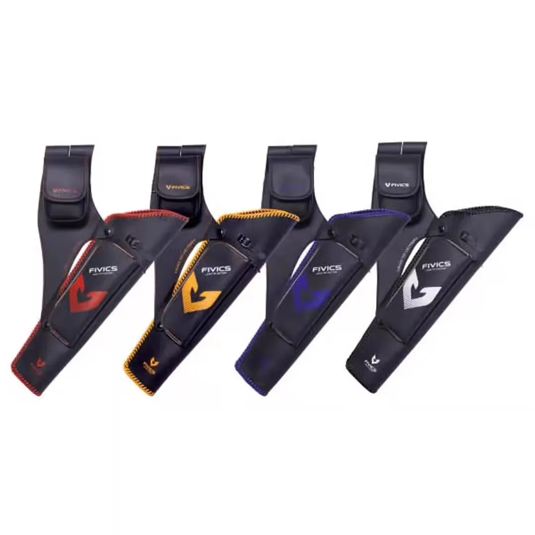 Carcaj de flecha de tiro con arco, soporte portátil de cuero Artificial de gran capacidad, bolsillo para disparar accesorios de caza al aire libre - imagen 2