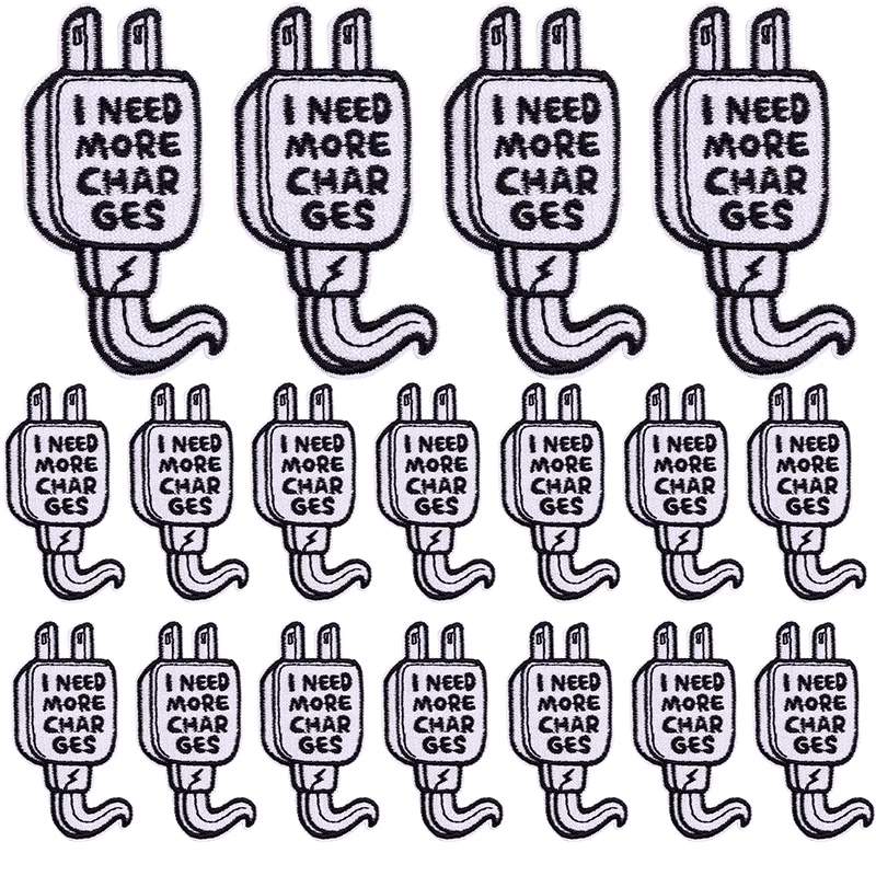 Parche de taza de café de 10 unids/lote, mechero bordado, parches para planchar para ropa, parches de dibujos animados en ropa, chaqueta, bricolaje - imagen 4