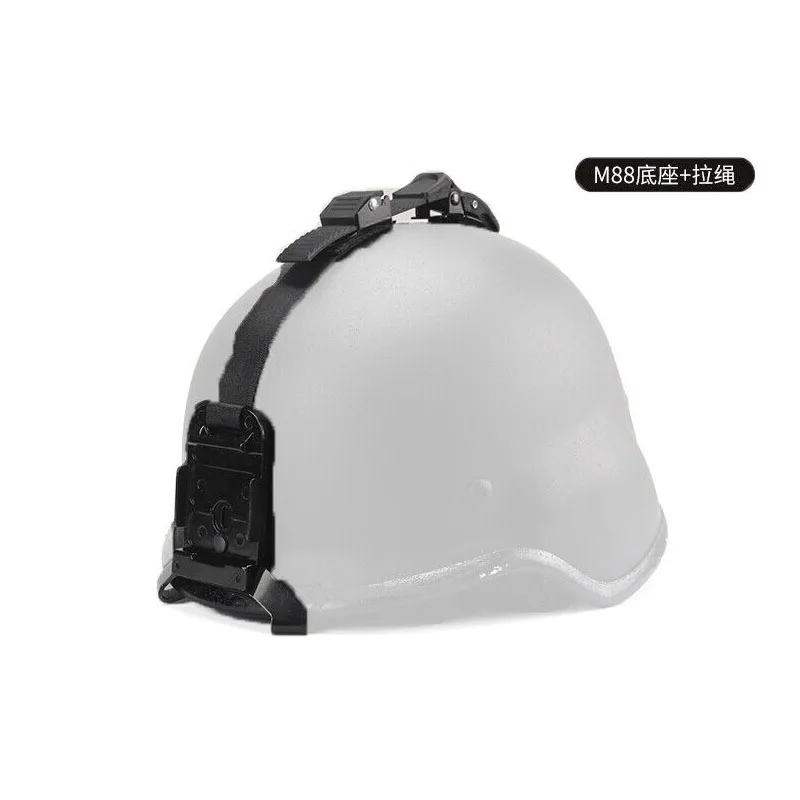 Accesorios tácticos de cuerda de tracción de Metal NVG, adaptador de montaje de Base negro para cascos M88 MICH lwh - imagen 3